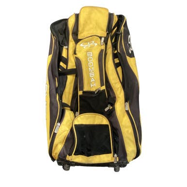 Used BoomBah ROLLING BAG BB/SB Player Wheeled Bag Yellow 11479-S000405709
