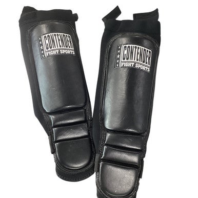 Used Martial Arts Shin Pads Black MD 11479-S000405613