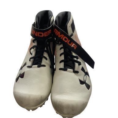 Used Under Armour Adult FB Cleats White Senior 14 11479-S000405590