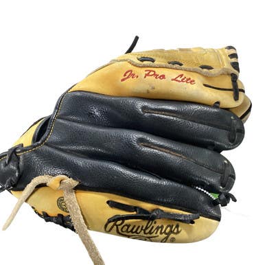 Used Rawlings JUNIOR PRO LITE BB/SB Glove LH Throw Black And Tan 11" 11479-S000405542