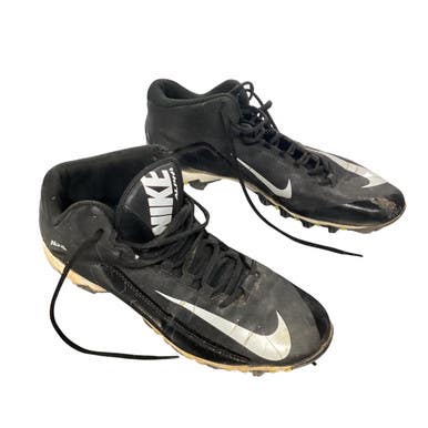 Used Nike ALPHA SHARK 2 3/4 Adult FB Cleats Black Senior 12 11479-S000405537