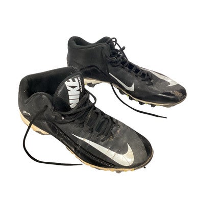 Used Nike ALPHA SHARK 2 3/4 Adult FB Cleats Black Senior 12 11479-S000405537