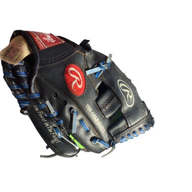 Used Rawlings PLAYERS SERIES BB/SB Glove RH Throw Black And Royal Blue 9 1/2" 11479-S000405509