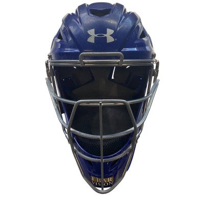 Used Under Armour CATCHERS HELMET Catchers Helmet w/Mask Royal Blue MD 11479-S000405505