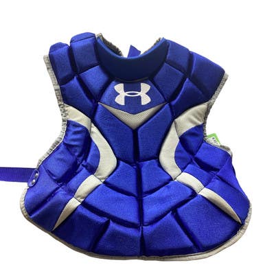 Used Under Armour CHEST PROTECTOR Catchers Chest Protector Royal Blue Junior 11479-S000405506