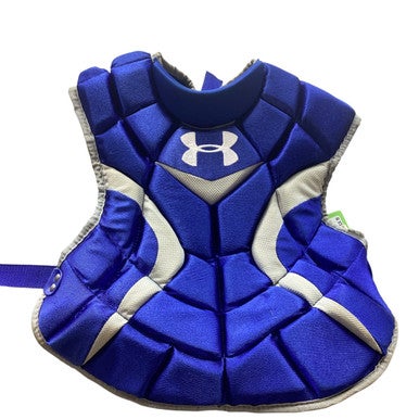 Used Under Armour CHEST PROTECTOR Catchers Chest Protector Royal Blue Junior 11479-S000405506