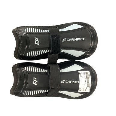 Used Champro D3 SHIN Soccer Shin Guards Adult Black LG 11479-S000405476