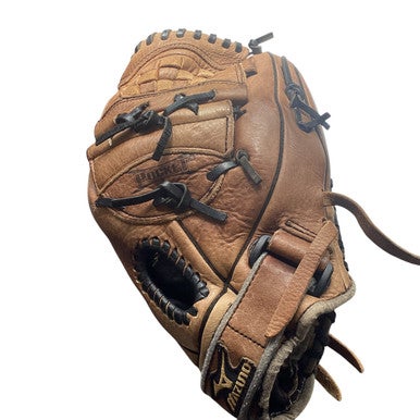 Used Mizuno FINCH RH Throw Fastpitch Gloves Brown 12" 11479-S000405440