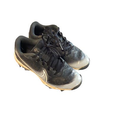 Used Nike ALPHA HUARACHE 4 KEYSTONE BB/SB Cleats Black Junior 01 11479-S000405172