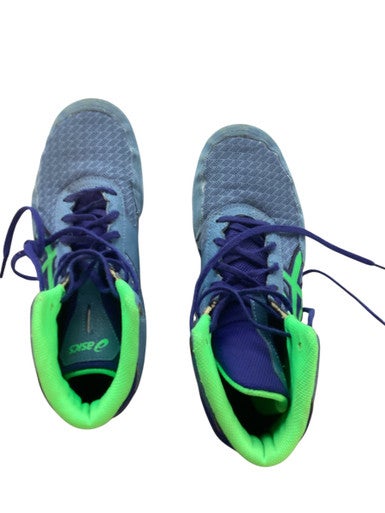 Used Asics MATFLEX Wrestling Shoes Royal Blue Senior 10 11479-S000404498