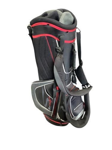 Used Adams Golf SPEEDLINE PLUS Mens Stand Bag Black And Red 11479-S000404474