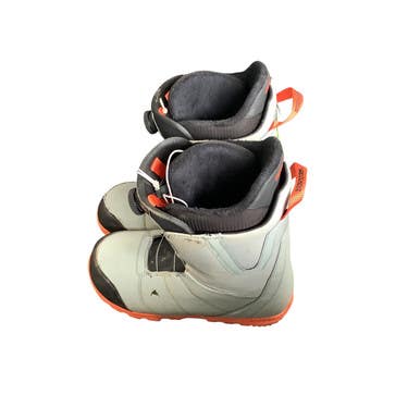 Used Burton MOTO IMPRINT 1 Mens Snowboard Boots Grey Senior 13