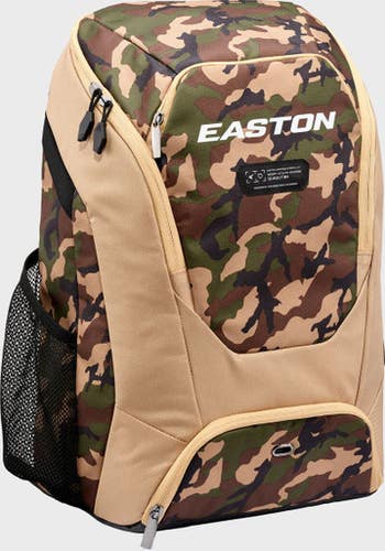 New Easton DUGOUT TAN CAMO BB/SB Player Backpack None 11479-EASE00706358