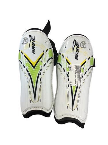 Used Brine Soccer Shin Guards Adult White MD 11479-S000404962
