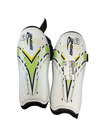 Used Brine Soccer Shin Guards Adult White MD 11479-S000404962