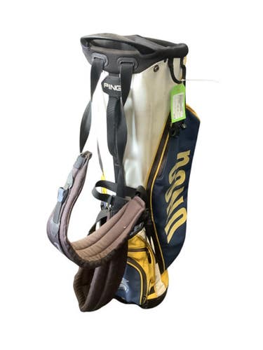 Used Ping UNCG STAND BAG Mens Stand Bag Yellow And Royal Blue 11479-S000404940