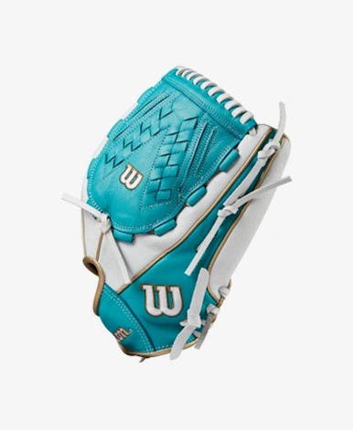 New Wilson A500 SIREN RH Throw Fastpitch Gloves 11479-A500-SIREN