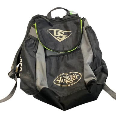 Used Louisville Slugger BACKPACK BB/SB Player Backpack Black 11479-S000404109