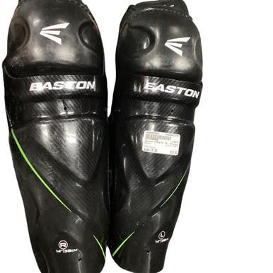 Used Easton STEALTH Senior Shin Guards Black 14" 11479-S000403681