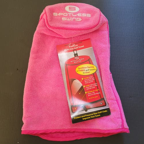 Spotless Swing Golf Towel Pink (New)