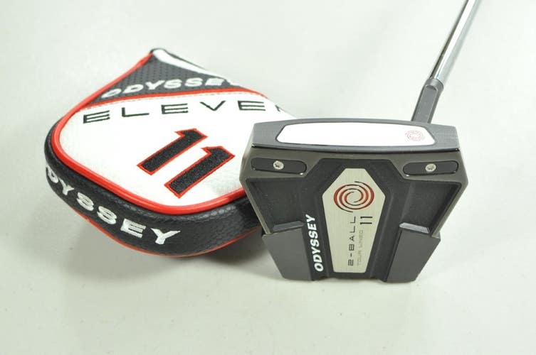 Odyssey Eleven 2-Ball Tour Lined 35" Putter Right Stroke Lab Steel # 203848