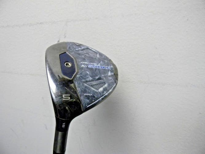 LEFT HAND CALLAWAY PARADYM Ai SMOKE MAX FAIRWAY WOOD # 5 18* CYPHER 50g SENIOR