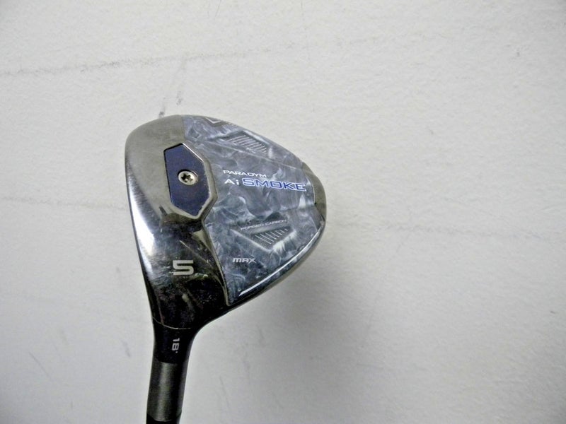 LEFT HAND CALLAWAY PARADYM Ai SMOKE MAX FAIRWAY WOOD # 5 18* CYPHER 50g SENIOR