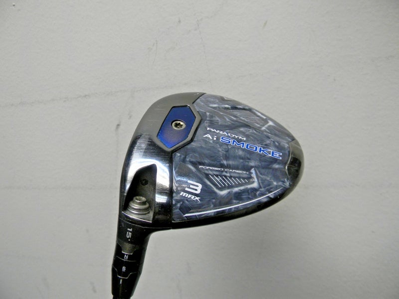 LEFT HAND CALLAWAY PARADYM Ai SMOKE MAX FAIRWAY WOOD # 3 15* CYPHER 50g SENIOR