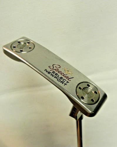 NICE TITLEIST SCOTTY CAMERON SPECIAL SELECT NEWPORT PUTTER 34" W CUSTOM SHOP HC