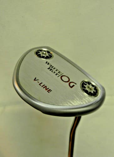 MINT 9.5 ODYSSEY WHIITE HOT OG V LINE PUTTER 34.50 STROKE LAB SUPERSTROKE W HC