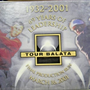 VINTAGE CIRCA 2001 TITLEIST FINAL PRODUCTION GIFT BOX 6 TOUR BALATA GOLF BALLS