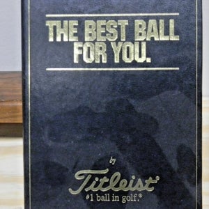 RARE VINTAGE CIRCA 1997  TITLEIST THE BEST BALL FOR YOU GIFT BOX BOOK 6 BALLS