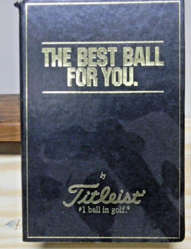 RARE VINTAGE CIRCA 1997 TITLEIST THE BEST BALL FOR YOU GIFT BOX BOOK 6 BALLS