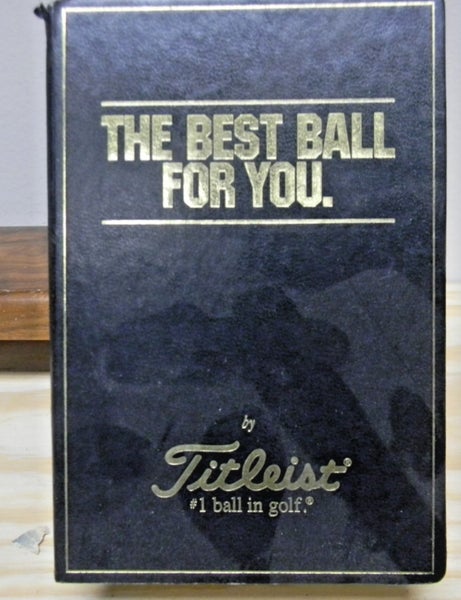 RARE VINTAGE CIRCA 1997  TITLEIST THE BEST BALL FOR YOU GIFT BOX BOOK 6 BALLS