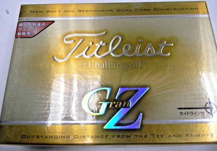 NEW IN BOX ONE DOZEN JAPAN MARKET ISSUE TITLEIST GRAN Z GOLF BALLS