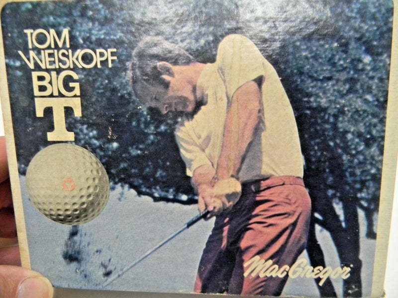 ONE DOZEN IN PACKAGING MacGREGOR BIG T TOM WEISKOPF GOLF BALLS CIRCA 1960'S