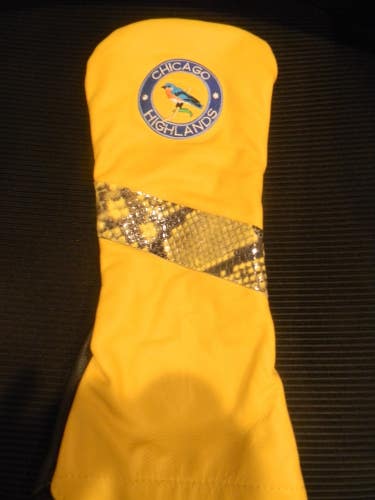 NEW WINSTON COLLECTION LEATHER CHICAGO HIGHLANDS GC DRIVER HEAD COVER