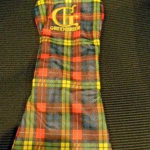 NEW WINSTON COLLECTION GREENBRIER GC LOGO  LEATHER DRIVER HEAD COVER
