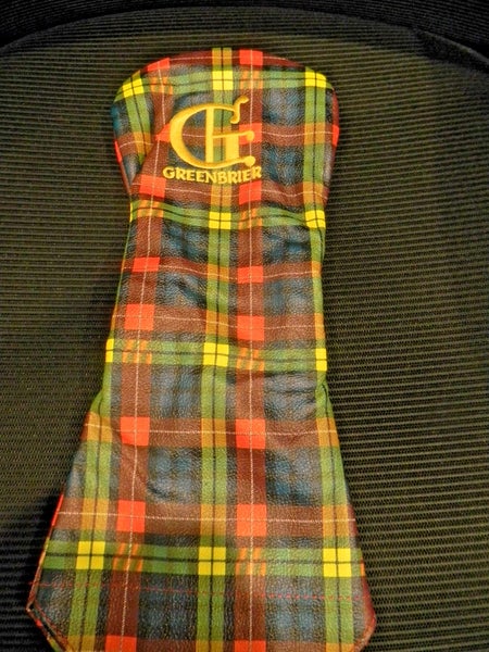 NEW WINSTON COLLECTION GREENBRIER GC LOGO  LEATHER DRIVER HEAD COVER
