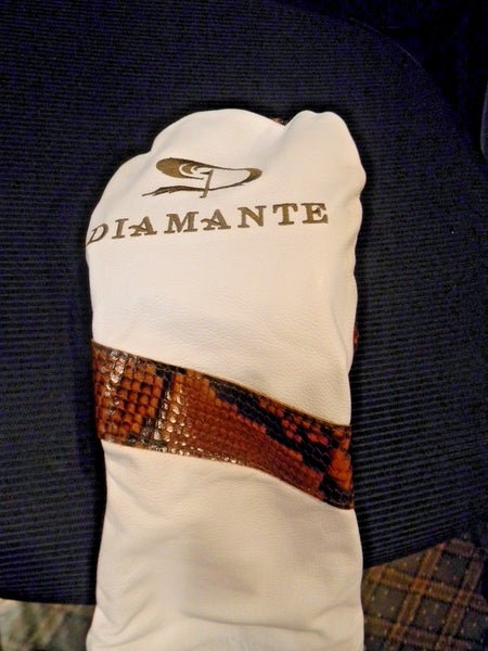 NEW WINSTON COLLECTION DIAMANTE GC LOGO LEATHER  DRIVER HEAD COVER