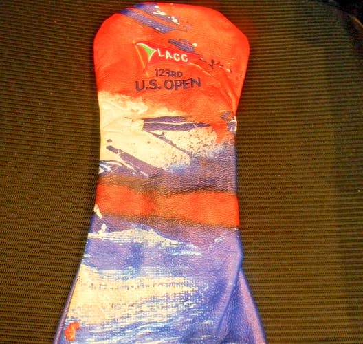 NEW WINSTON COLLECTION LACC 123rd U.S. OPEN LOGO LEATHER DRIVER HEAD COVER