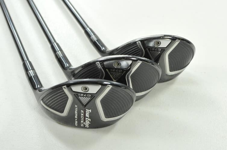 Tour Edge Exotics C721 3, 4, 5 Hybrid Set Senior Flex Right KBS Graphite #203853