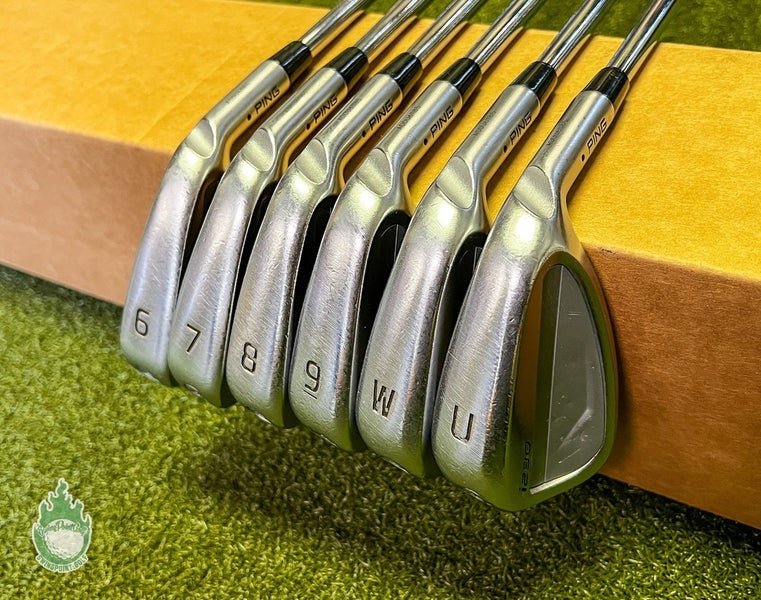 Used Ping Black Dot i230 Irons 6-PW/UW Modus3 105g Regular Flex Steel Golf Set