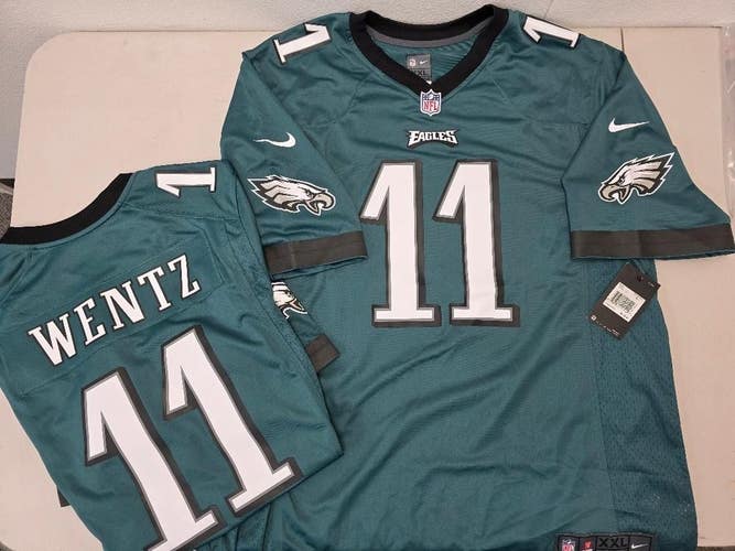Philadelphia Eagles CARSON WENTZ Football JERSEY GREEN $100 NWT XXL