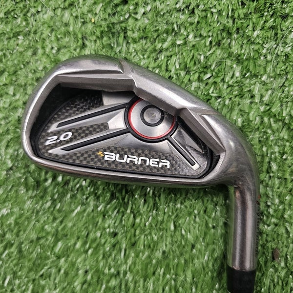 SHORT 34.5" TaylorMade Burner 2.0 Single 6 Iron Stock 85g Stiff Flex Steel RH
