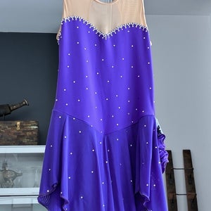 (New) Purple Figure Skating Dress, Juniors Size 14-16