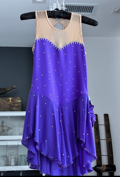 (New) Purple Figure Skating Dress, Juniors Size 14-16