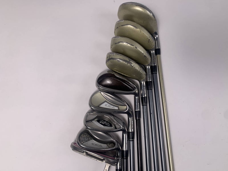 Adams Idea Club Set 3W 4-7H 8 PW SW Putter Womens Regular Graphite Womens RH