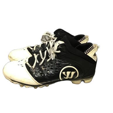 Used Warrior ADONISBK LAX Cleats Mens Black Senior 9.5 11730-S000066433