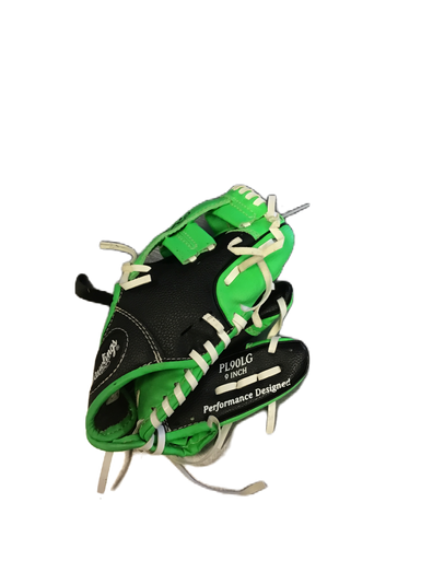 Used Rawlings PL90LG BB/SB Glove RH Throw Green 9" 11730-S000066541